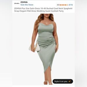 Elegant light Green Women's Dress NWT